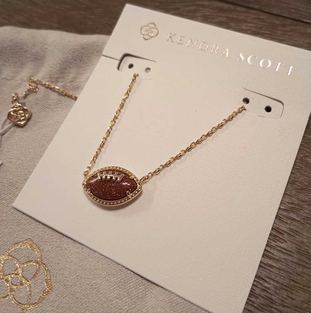 Kendra Scott Football Necklace